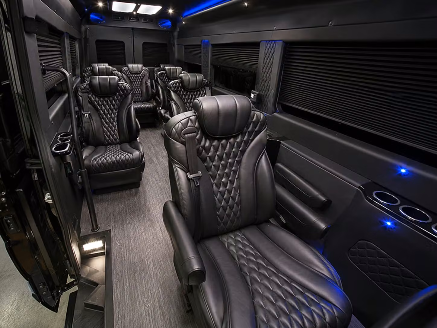 sprinter van with driver inside